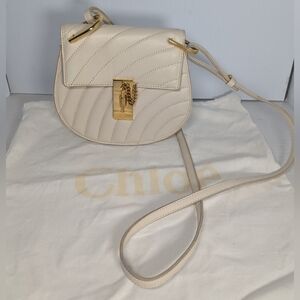 Chloe Calfskin Quilted Mini Drew Bijou Shoulder Bag